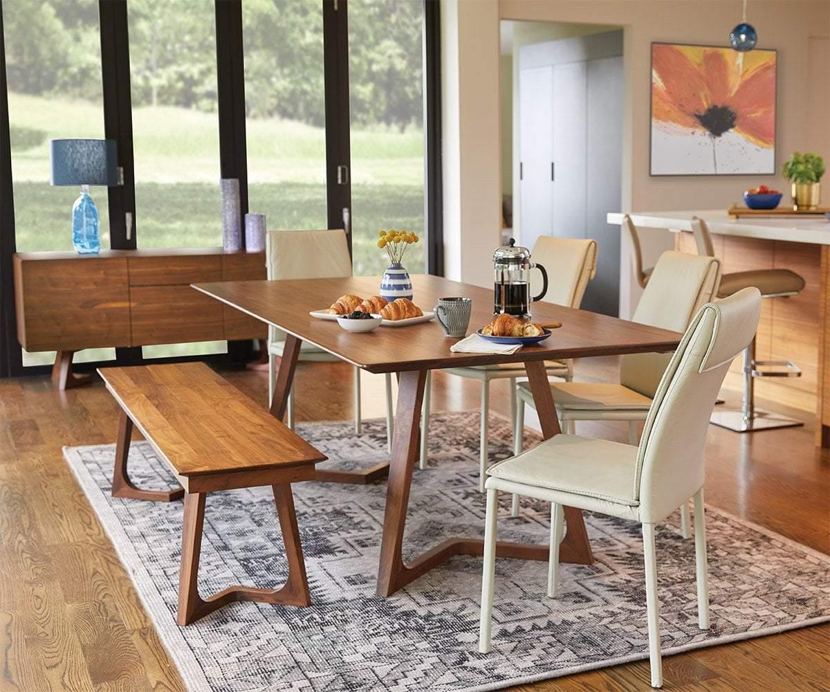 Dining scandinavian chairs ideas tables room rooms throughout bright