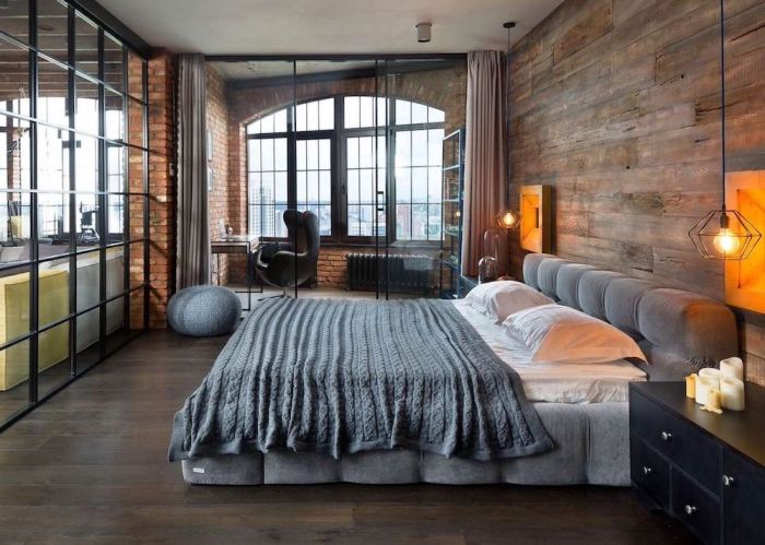 Industrial style bedroom headboard ideas wood bedrooms design edgy decor modern edge bed wall onekindesign statement diy bhg metal headboards